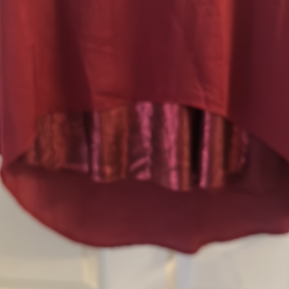 Maroon blouse with sequence. - Picture 3 of 3